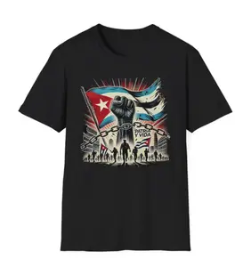 Patria y Vida Tee, Cuba Libre Freedom Shirt, Anti Dictatorship Patriotic Gift, Full Sizes, Full Colors, Gift For Men And Women
