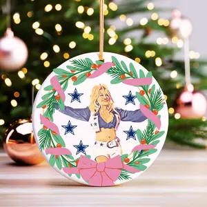 Double Initial Supply Co. Dolly Parton Christmas Ornament, Dallas Cowboys Fan Gift, Country Girl Gift, Iconic Country Ornament Holiday Gift, Nashville Cowgirl Xmas