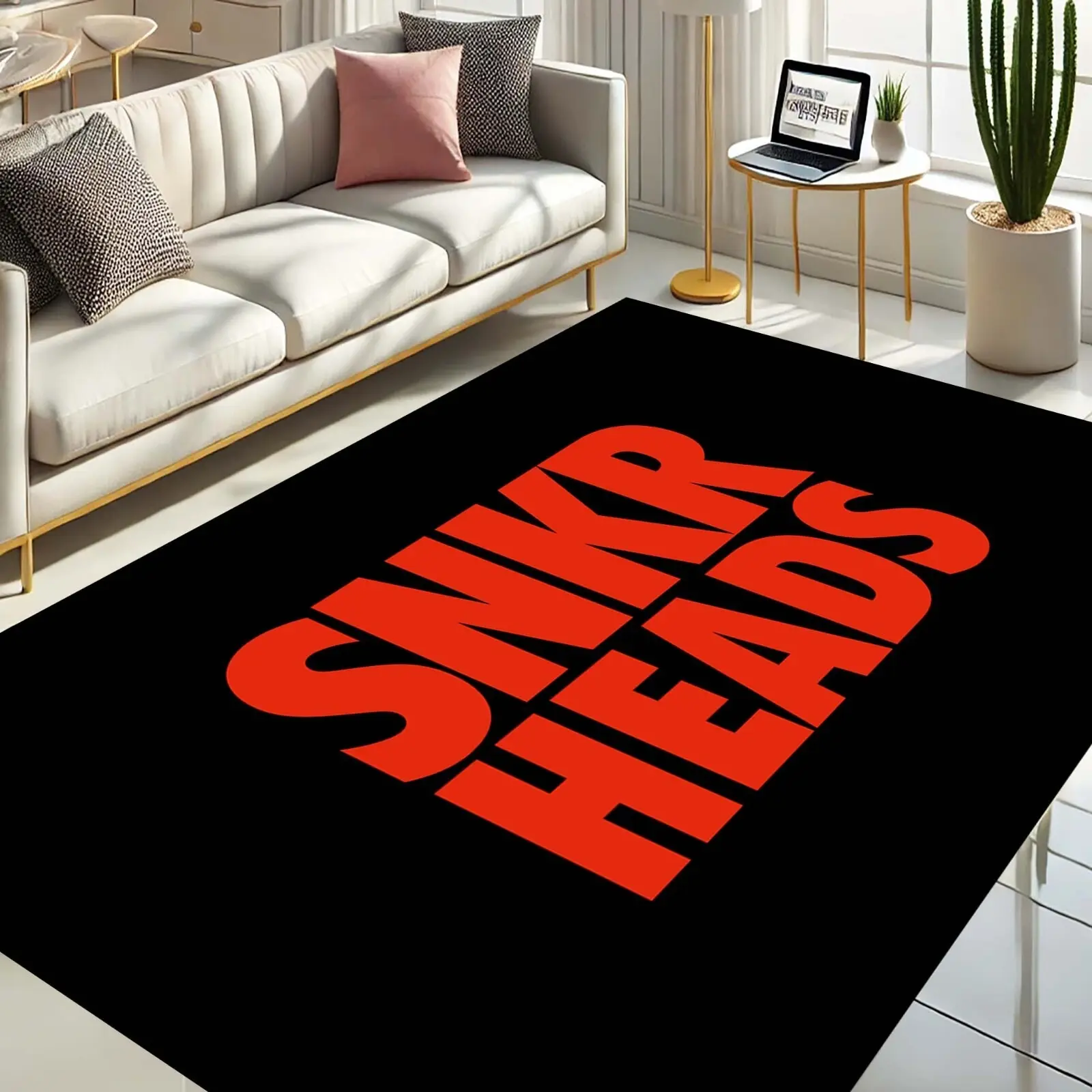 SNKRHEADS Area Rug - Sneaker Lover Carpet for Hypebeast Room Decor, Streetwear-Themed Household Textile