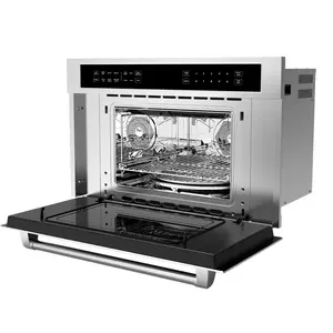 【GARVEE】30’ Built-In Microwave Oven with 1.6 Cu.Ft Capacity, Air Fryer, Child Safety Lock, Drop Down Door, 3D Surround Heating, and Touch Control for Versatile Cooking Solutions