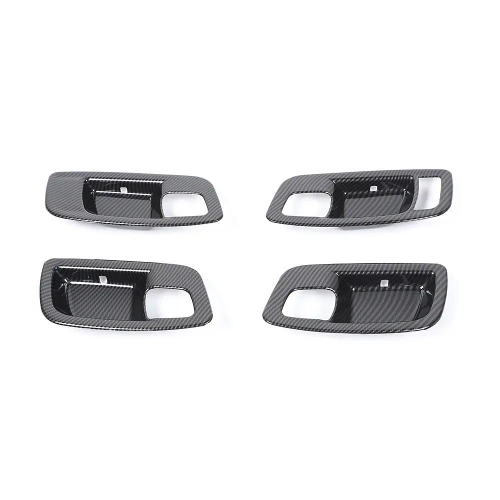 Custom Inner Door Handle Bowl Trim Covers, DIY Stick & Peel Car Interior Kit - Door Protector Cars Accessories for Dodge Charger/Chrysler 300C 2011+ Automotive Stickers