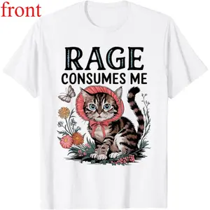 Casual Rage Consumes Me Cat Shirt – Funny Meme T-Shirt