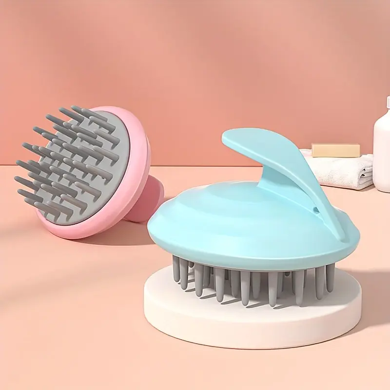 Multifunctional Shampoo Massage Comb Hair Brush, Hair Scalp Massager, Scalp Brush for Hair Care, Scalp Exfoliator, Scalp Care Scrubber for Both Wet Dry Hair, Shower Brush, Suitable for Men & Women, Multi Purpose Brush, Silicone Brush