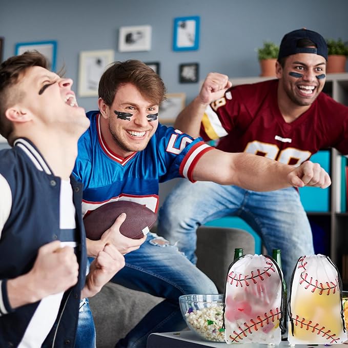 50 Pack Baseball Drawstring Bags + 50 Free Baseball Stickers | EVA Waterproof Equipment Bag for Boys, Durable Backpack for Bat, Glove & Helmet, Sports Gift for Youth Little League 50 Pack Baseball Drawstring Bags + 50 Free Baseball Stickers | EVA Waterproof Equipment Bag for Boys, Durable Backpack for Bat, Glove & Helmet, Sports Gift for Youth Little League