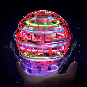 glowing floating toy 2026 Flying Orb Ball Toy withEnclosed Wheel Design for Hand Protection EasySafe Play for Kids