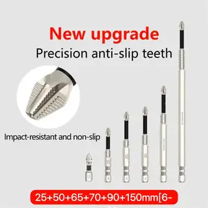 6-pack titanium alloy impact non-slip cross head super hard magnetic screwdriver-6 6-pack titanium alloy impact non-slip cross head super hard magnetic screwdriver-6