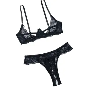 Avidlove Sexy Lingerie Set for Women Lace Bra and Panty Sets Underwire Push Up Lace Lingerie Set