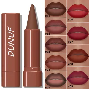 Long-lasting Matte Lipstick, 1 Count Waterproof Sweat Proof Lip Liner, Easy Coloring Lipliner, Suitable for All Occasions Lip Makeup Balm