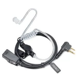 YNIBST Two Way Radio RECEIVER/LISTEN ONLY Surveillance Headset with Acoustic Coil Tube for Motorola Radio CP200D CP200 CP100D CLS1410,Walkie Talkie Earpiece with Mic PTT Clip In-Ear Headset for Security, Restaurant, Warehouse, Audio & Outdoor Use