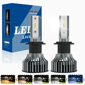Erruson 30000lm LED Car Headlight Bulbs, H4/h7/h1/h3/h11 Compatible, 9005/9006/9012 Models, 6000k  3000K 25000k 8000K 4300k Turbo Light, 12V Auto Fog Lamp