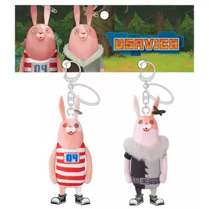 Prison Break Bunny Gemini Keychain Collectible Toy Escape Bunny Pendant Cute Gift For Birthday Shoulder Bag Doll