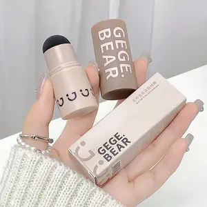 Gege Bear Hairline Stick Waterproof Sweatproof Non-Sticky Precision Sponge Head Fill-In Powder, Perfect Gift for Sparse Hair Problems
