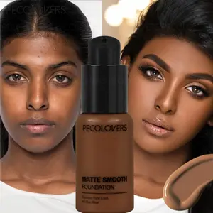 Full Coverage Liquid Foundation Matte Effective Long Lasting Concealer Waterproof Sweat-resistant Makeup  Cosmetics Base Makeup Matte Makeup Finish