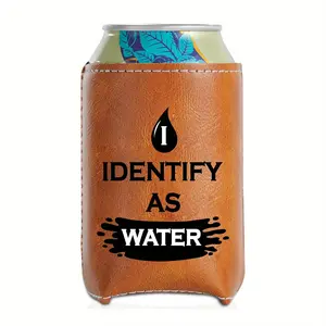 Funny Birthday Gifts for Dad From Daughter, Valentines Day Gifts for Husband Boyfriend Men, Faux Leather Can Cooler Sleeve, Drink Protectors