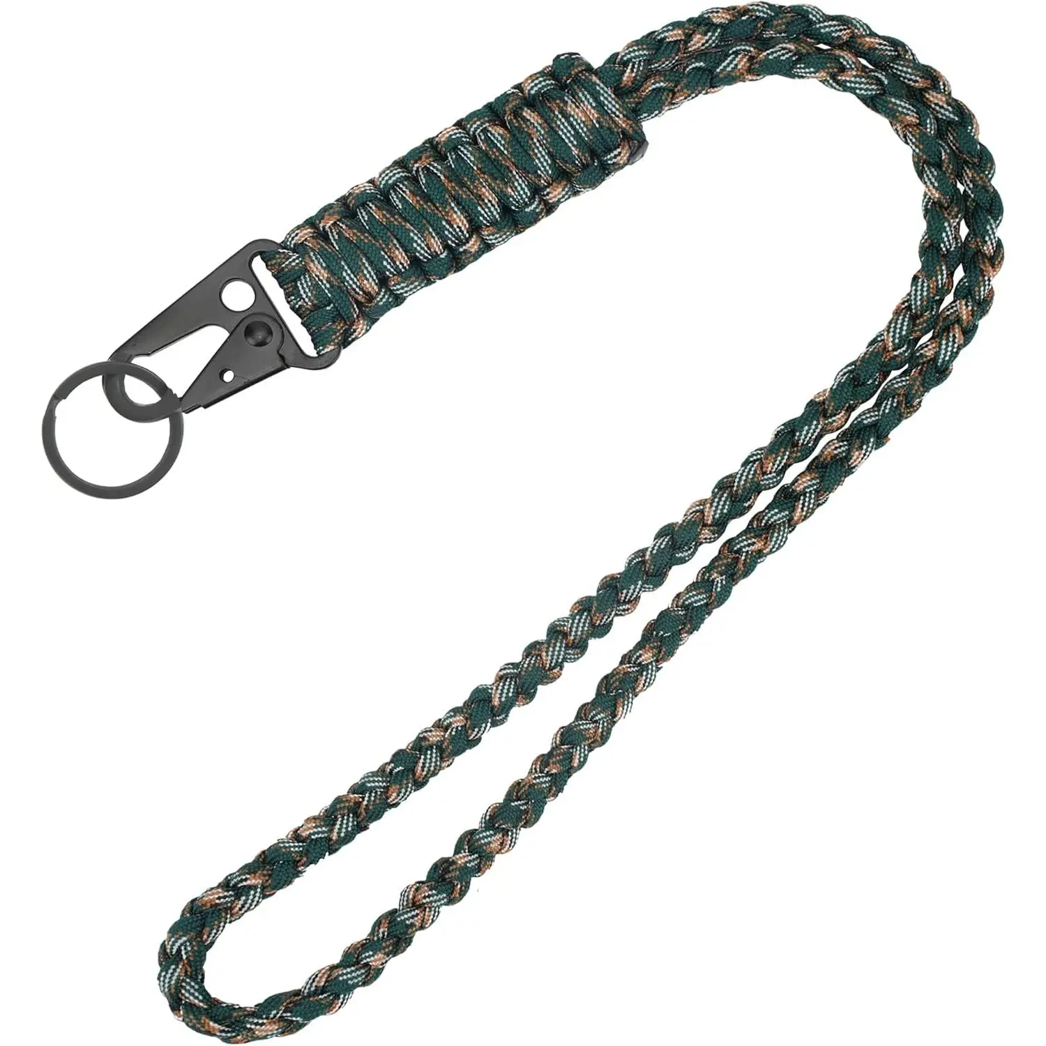 Heavy Duty Paracord Lanyard , Paracord Necklace Cell Phone  Whistles Wrist Braided Strap