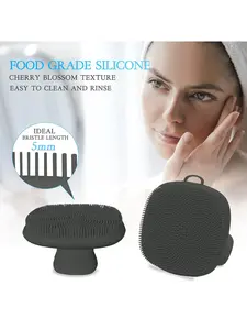 Advanced silicone hand-held facial cleanser brushes, skin care tools for men, facial cleanser brushes for men and women exfoliate, effectively clean, durable and easy to clean, soft silicone facial cleanser brushes, ergonomic non-slip handles.