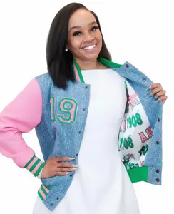 AKA 1908 Denim Bomber Jacket