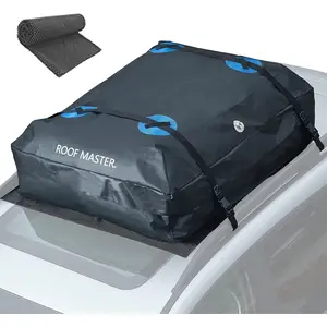 Rooftop Cargo Carrier, PI    Roof Bag with Protective Mat, Extra 16 Cubic Foot Storage Carriers for   with/Without Roof Racks,  for Men