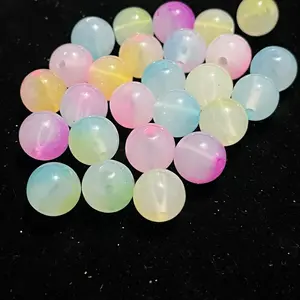 12mm Acrylic Luminous Ombré Beads