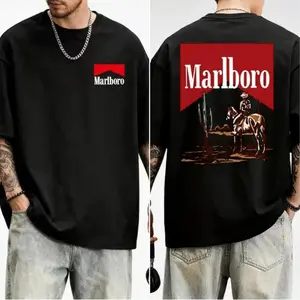 Cowboy Desert Marlboro T-Shirt – Western-Style Graphic with Horses and Cacti, Unisex Rodeo Tee, Wild West-Inspired T-Shirt.