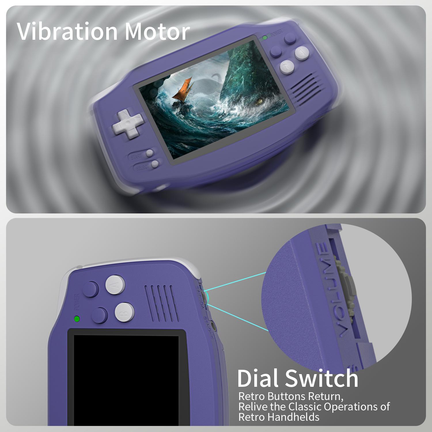 Anbernic RG 34XX Handheld Game Console【Buy 1 Get 1 HDMI 4K Cable+1 Fancy Case+1 Type-C Cable+1 Screen Protector+1 Lanyard】3.4-inch IPS Full-view Angle 720*480 H700 Quad-core ARM Cortex-A53 LPDDR4 1GB Ready to Play Gift Package