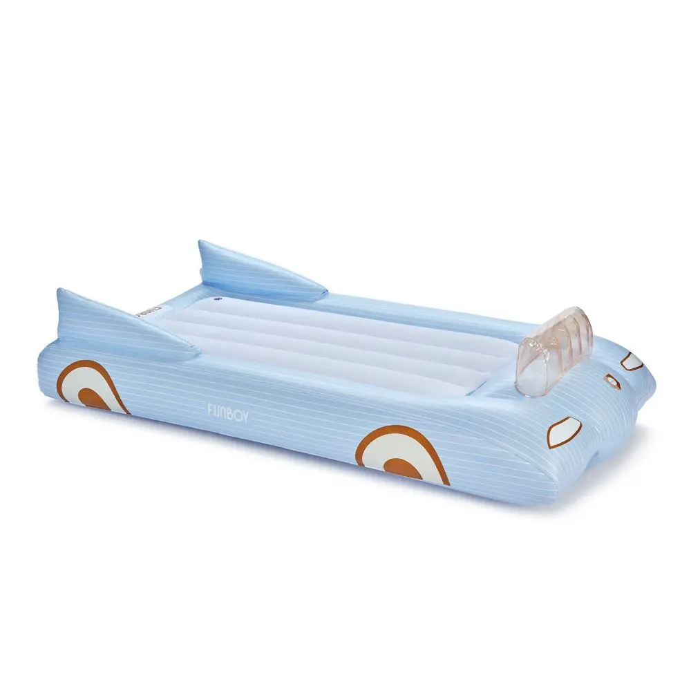 FUNBOY Blue Car 15"H Kids' Sleepover Twin Air Mattress Bed with Electric Pump FUNBOY Blue Car 15"H Kids' Sleepover Twin Air Mattress Bed with Electric Pump