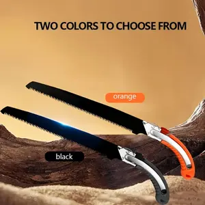High-Manganese Steel Extra Long Blade Hand Saw with Protective Shell, Includes Plastic Protective Case, Ideal for Camping, Gardening & Carpentry