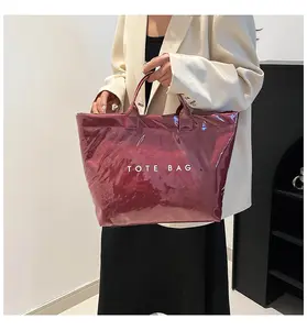 2026 Spring Ready Tote Bag, Big, Bold & Beautiful PVC Handbag for Women, Ample Storage + Easy Maintenance, A Go-To for Shopping, Work, and Weekend Adventures