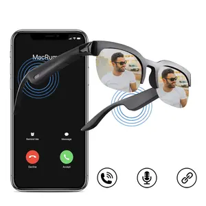 Wireless Smart Glasses,Air Conduction Concept Glasses,Men's Tech Gadgets 2025,Anti-Blue Light Smart Bluetooth headset-Compatible Sunglasses,Fashionable Sports Music Glasses,Wireless Audio Glasses