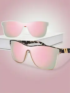 2 Pair Tortoise Shell Pattern Flat Top Sunglasses for Women, Sun Protection Sunglasses for Men, Trends 2025 for Outdoor Activities Back To School Fall Streetwear Mascs