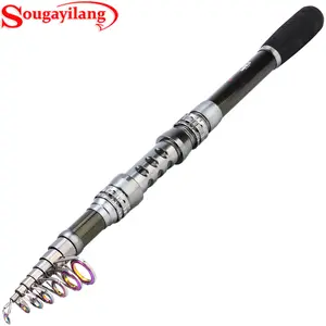 Sougayilang 6-10.8FT Telescopic Fishing Rod - Carbon Fiber Fishing Rod with Metal Reel and Ceramic Guide Rings, Ideal for Outdoor Fishing Adventures