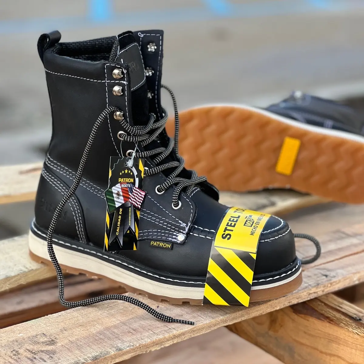 415 S Black Mens work boots safety Toe 415 S Black Mens work boots safety Toe
