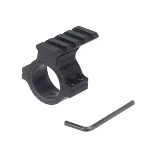 30mm/25.4mm Scope Mount Holder with Track Clamp, Aluminum Alloy Material, Handheld Flashlight Fixed Clip, Durable and Adjustable