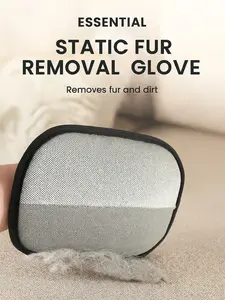 Electrostatic Pet Hair Removal Glove - Reusable Grooming Mitt for Dogs & Cats with Bi-directional Hair Collection Feature