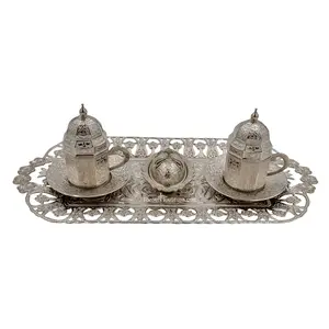 Silver Turkish Coffee set 24048