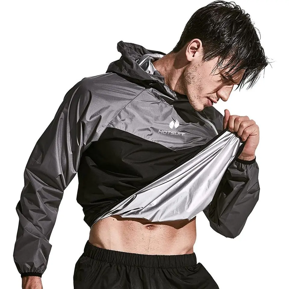 Sauna Suit for Men Sweat Sauna Jacket Pant Gym Workout Sweat Suits
