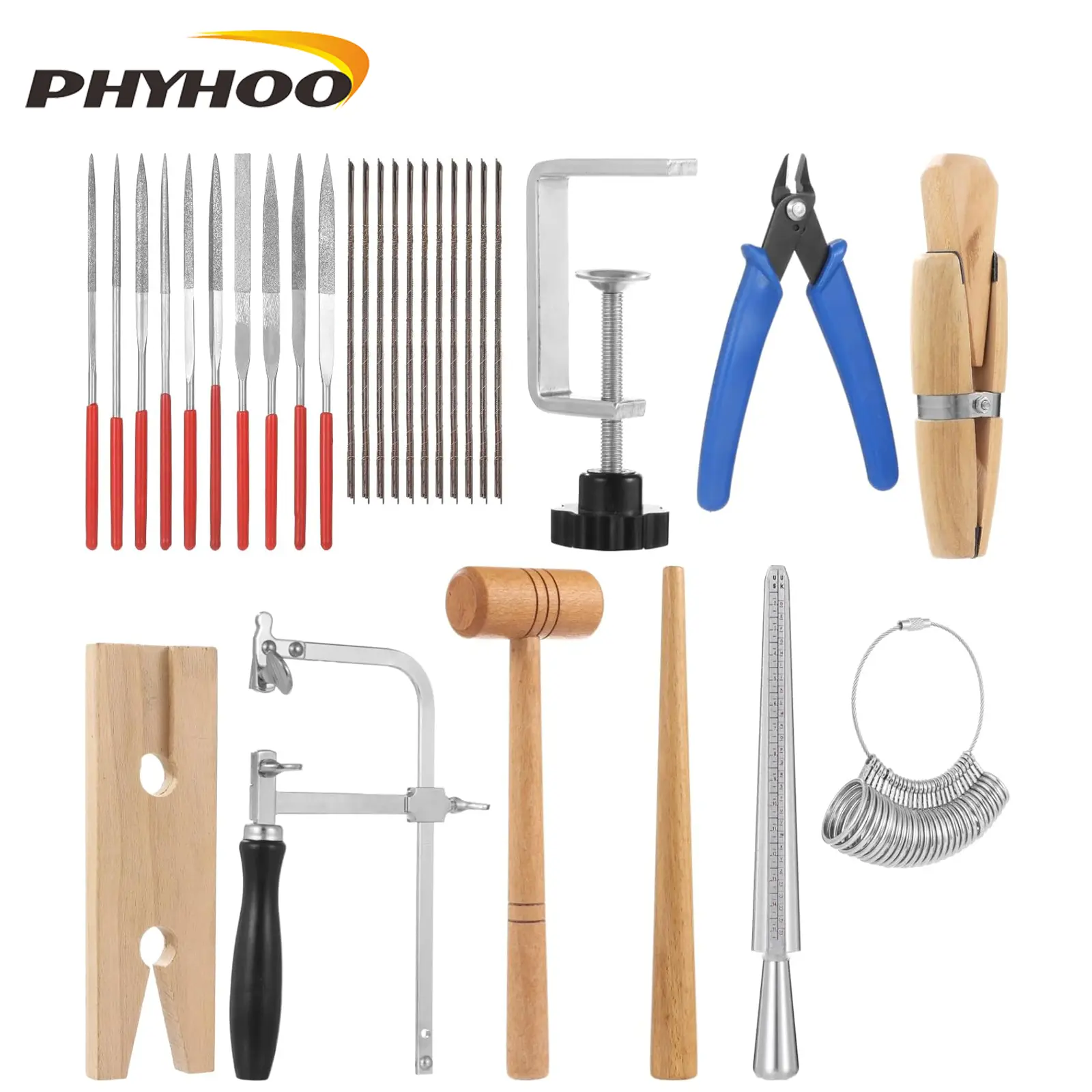 All-in-1 Convenience DIY Jewelry Making Kit (1 Kit) for Beginners – Ring Mandrel, Files, Saw, Clamp, Wire Wrapping, Wooden Mallet & Repair Tools for Ring Making Projects (Toys & Hobbies, Beading Supplies)