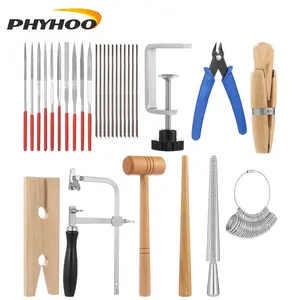 Complete Jewelry Making & Repair Kit – Ring Mandrel Files Saw Clamp & Tools for Ring Making