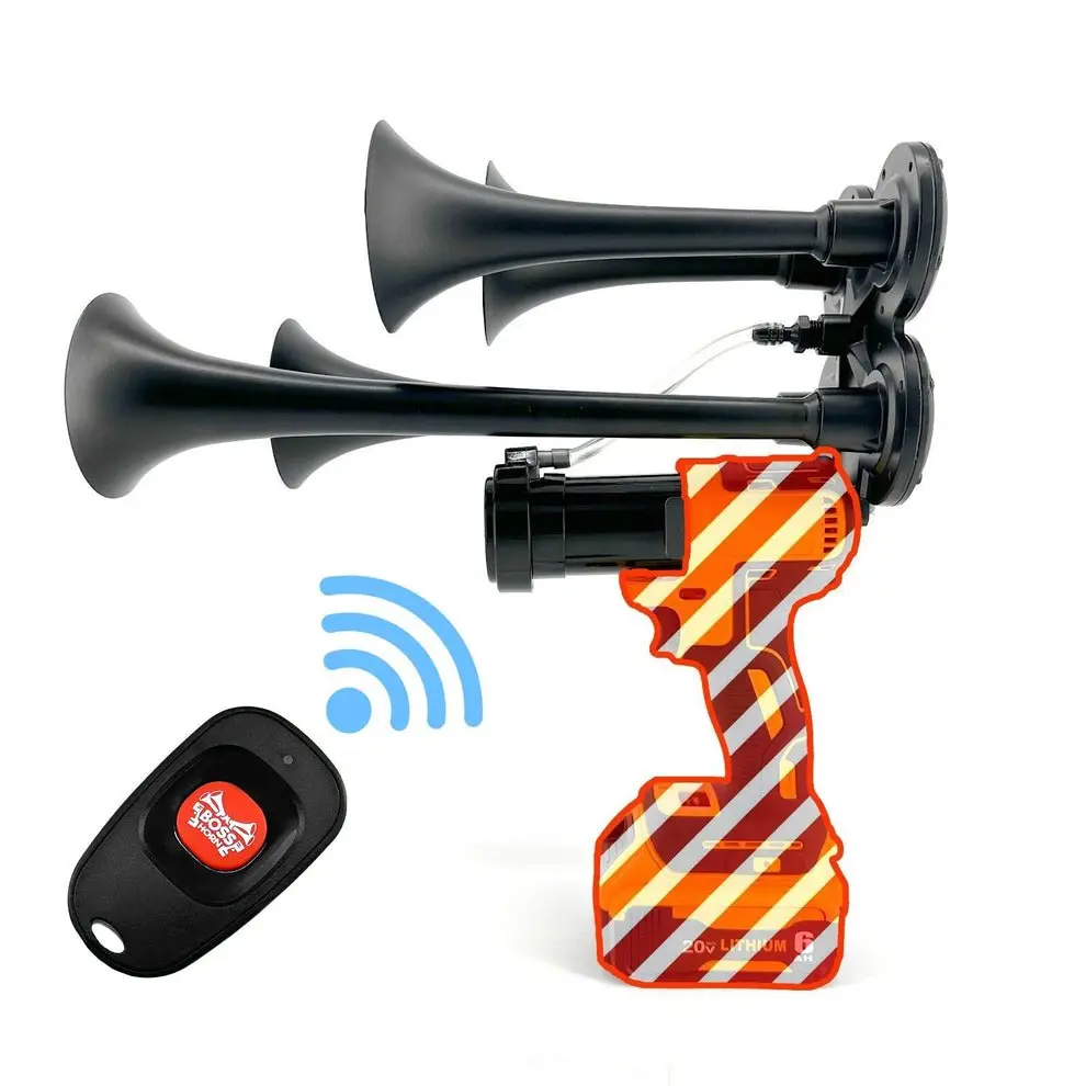 DIY Train Horn Gun Kit with Remote (Universal) - up to 140db