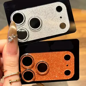 Luxury Diamond Encrusted Phone Lens Film, Scratch-Resistant Phone Camera Protector, Fashion Mobile Accessories for iPhone 17 Pro Max