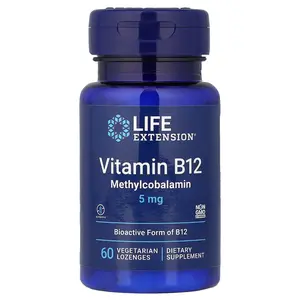 Life Extension Vitamin B12 Methylcobalamin, 5 mg, 60 Vegetarian Lozenges