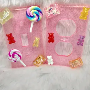 Candy themed light switch and outlet covers set of 2