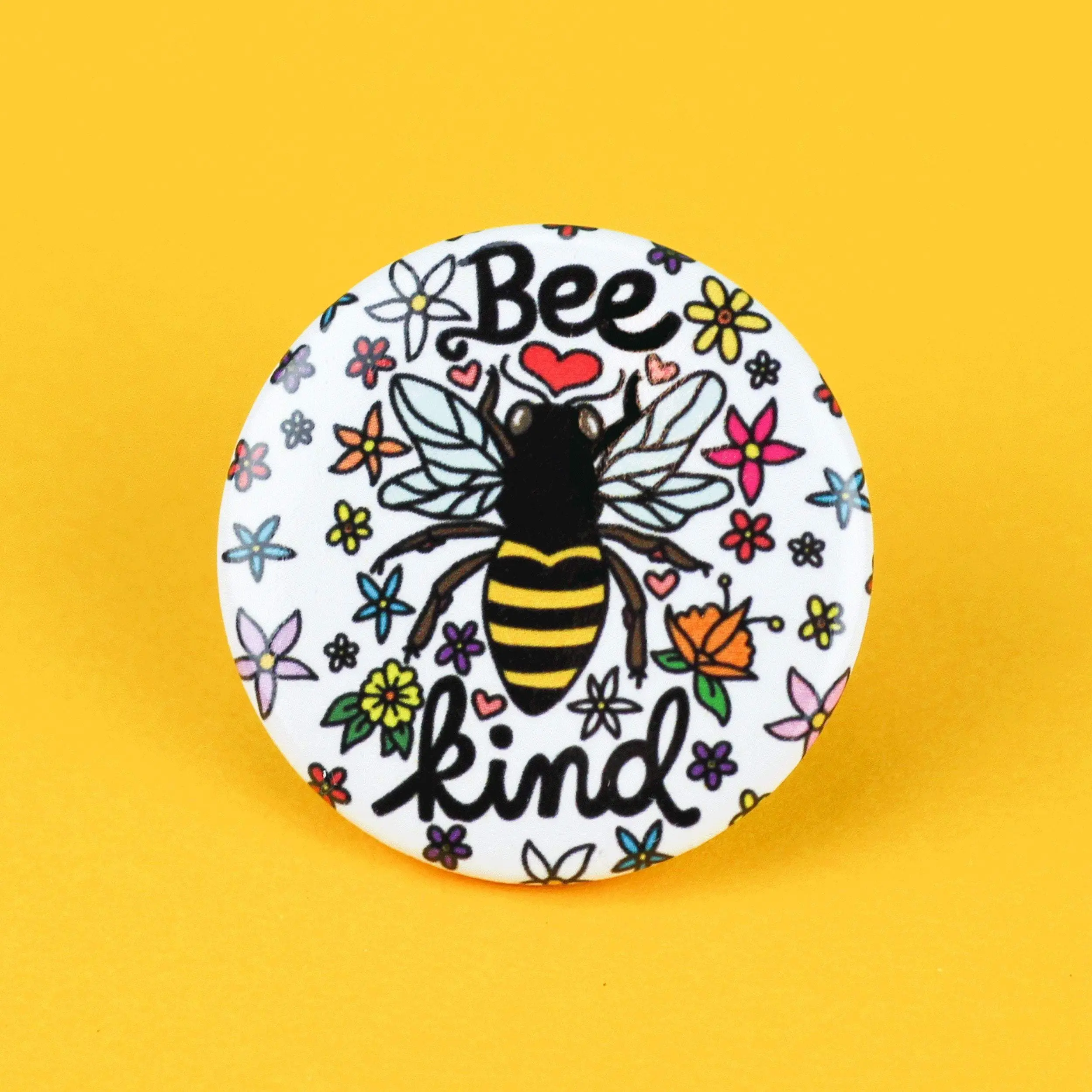 Bee Kind Pinback Button - Fashion/Clothes Accessories