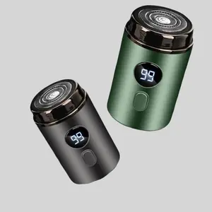 Electric Mini Shaver,Washable Beard Trimmer for Men,Waterproof Portable Usb Rechargeable Razor with Lcd Display,Great for Travel and Home Use,Barber Equipment,Shaver for Men, Shaving Products.