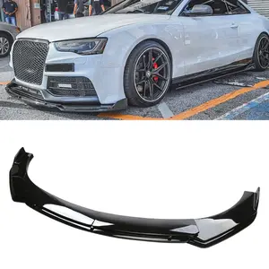 For Audi A3 A4 A5 A6 S5 S6 Front Bumper Lip Spoiler Lower Splitter Glossy Black