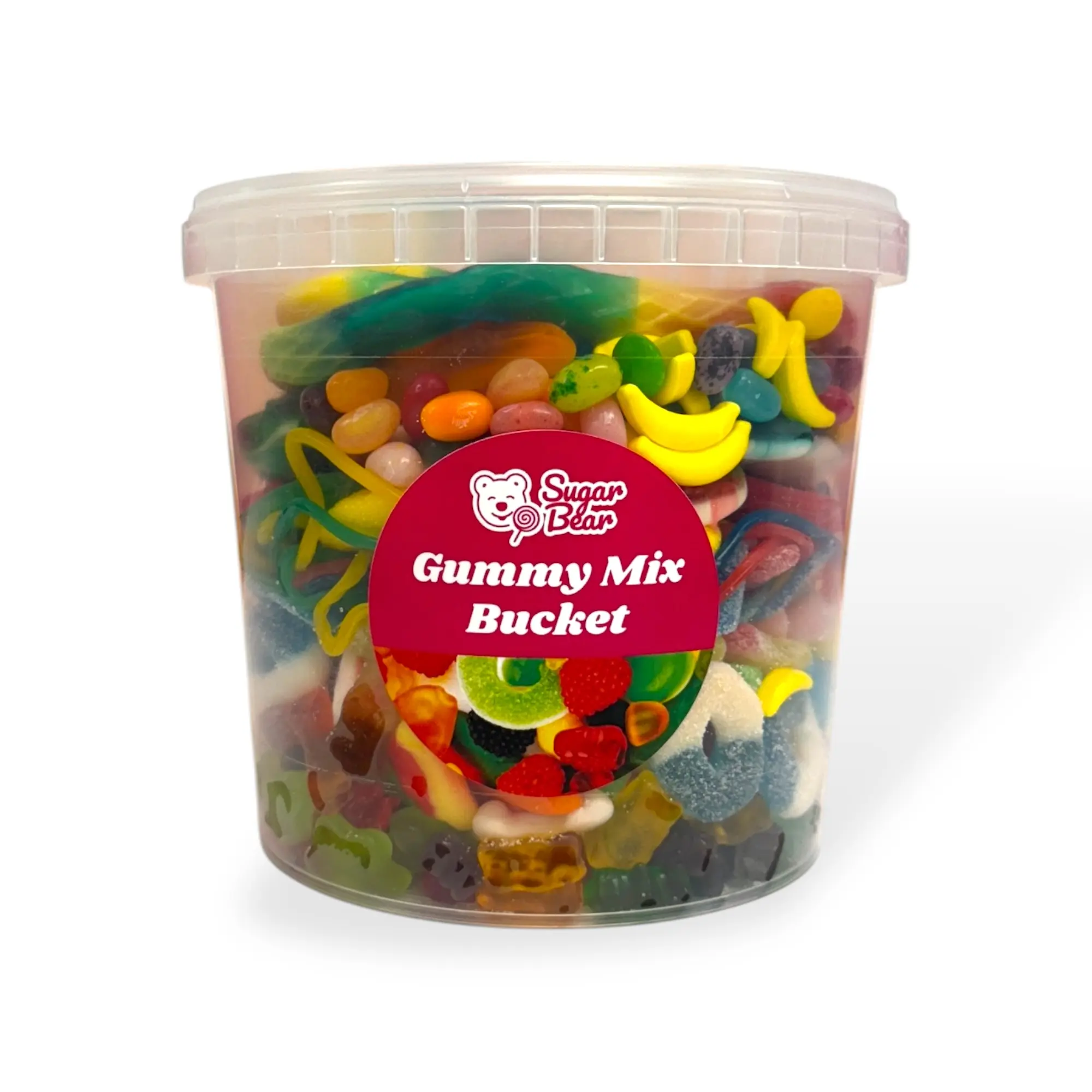 Gummy Mix Bucket - Sweet & Sour & Chewy & Hard Gummy Mix - 3.75 lb Gummy Bucket Candy Snack Bonbon Natural