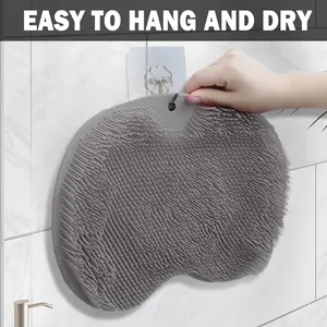 Shower Foot Scrubber Mat, Foot Wash Pads With Non-Slip-Resistant with Exfoliating Nodes for Smooth Skin & Improved Circulation (Unisex Design)