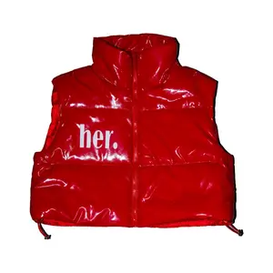 HER I’m her Warm Winter Red Puffer Vest