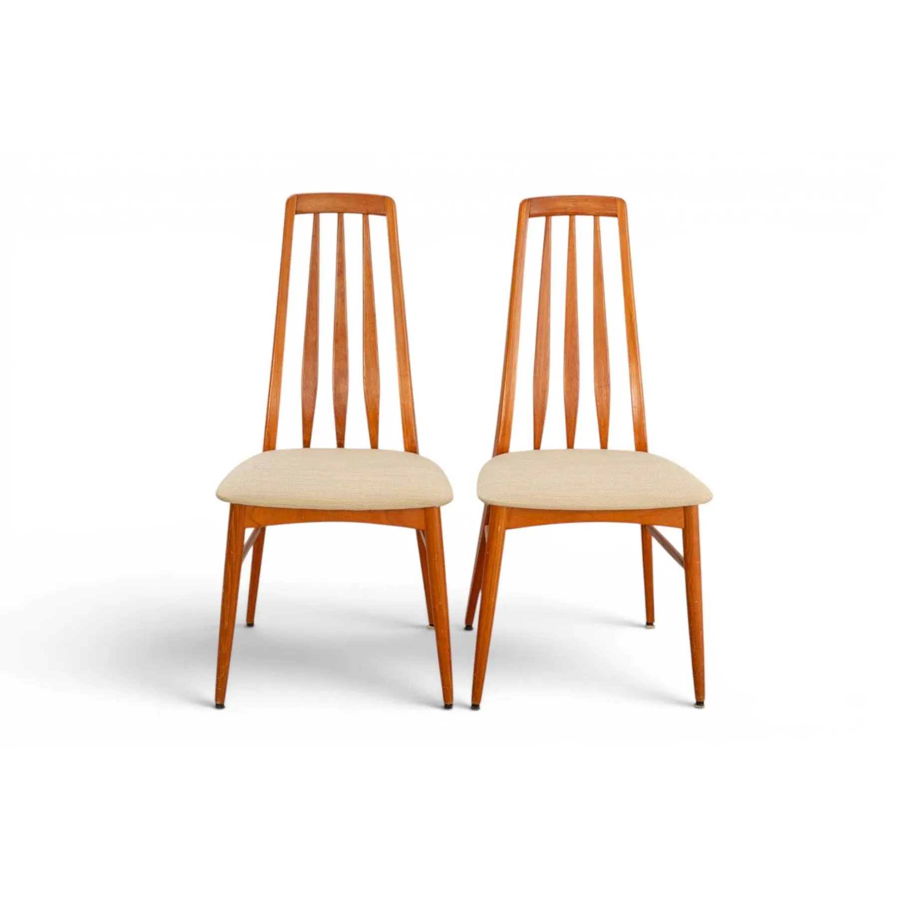 PAIR OF "EVA" DINING CHAIRS IN TEAK BY NIELS KOEFOED