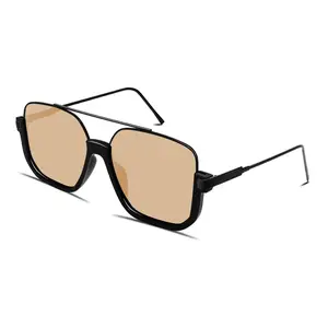 Retro Aviator Sunglasses for Women, Trendy Semi-Rimless Eyewear with Tinted Lenses for Summer Outdoor Activities, Retro-Inspired Women's Sunglasses, Aviator Women's Sunglasses